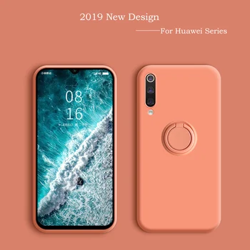 

Liquid Silicone Case For Huawei P30 Lite Pro Car Holder Cover Case For Huawei P20 Lite Pro Mate 30 Pro 20 Pro Honor 20 Pro