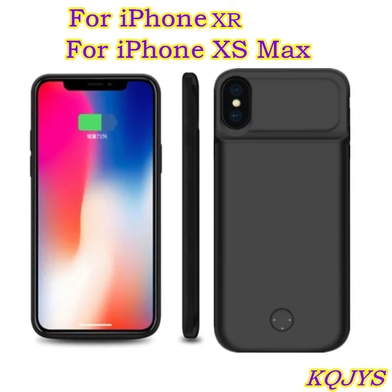 KQJYS портативный чехол для зарядки аккумулятора iPhone XS Max внешний аккумулятор чехлы