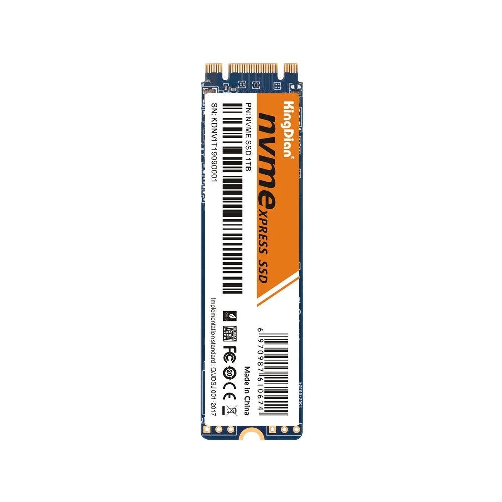 KingDian M.2 SSD 128GB 256GB 512GB 1TB NVME PCI-e M2 2280 Internal Solid State Drives 2TB Super Fast For Gamming Computer