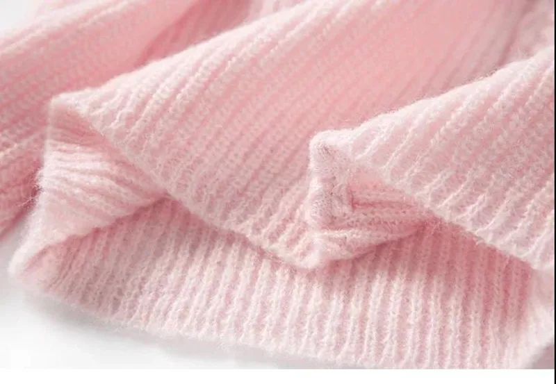 CAMIA mohair women's sweater autumn winter V-neck wool mohair pullover sweater women