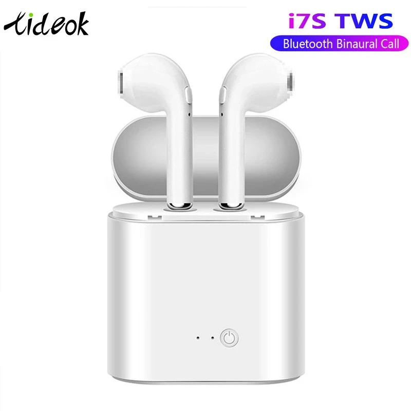 I7s TWS Bluetooth наушники стерео гарнитура с зарядным Pod беспроводные гарнитуры для