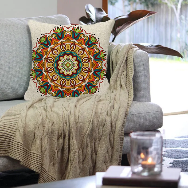 

Decorative pillows for sofa Bohemian Cushion Cover Linen Pillow Cover 45x45 for Couch Living Room Nordic Pillowcase Home Decor