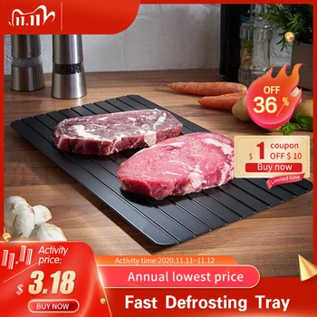 

Fast Defrosting Tray planche decongelation Thaw Food Meat Fruit Quick Defrosting Plate Board Defrost Tray Kitchen Gadgets