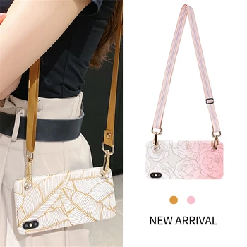 

Crossbody case with adjustable long chain phone case for Samsung Galaxy note 10 10+ S9 S10 S20 plus ultra A51/71/A50/70/40 cover