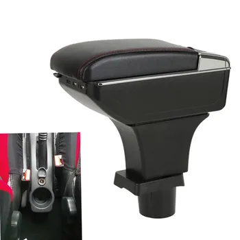 

For Renault Sandero Stepway armrest box central Store content Storage box armrest box with cup holder ashtray USB interface