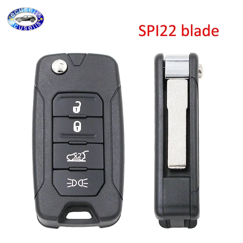 4 Button Replacement Flip Remote Key 