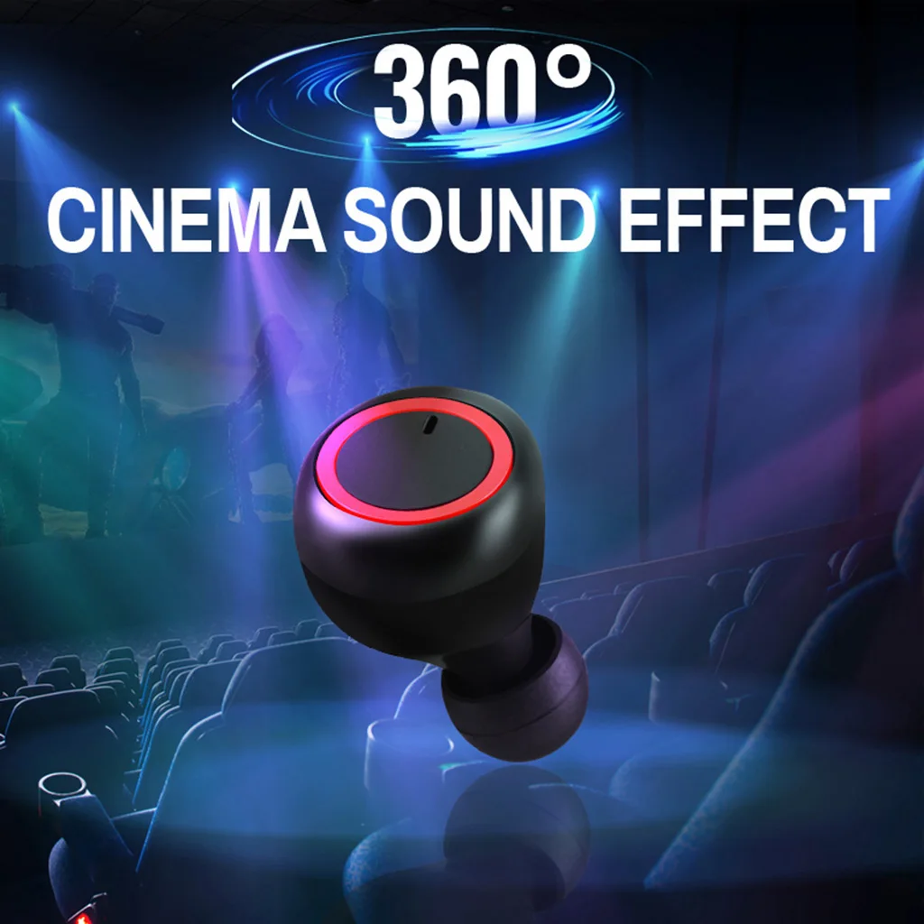 TWS Bluetooth Earphones HD Stereo Wireless Headphones Noise Cancelling Gaming Headset Wireless Bluetooth 5.0 Earphones 2019 New
