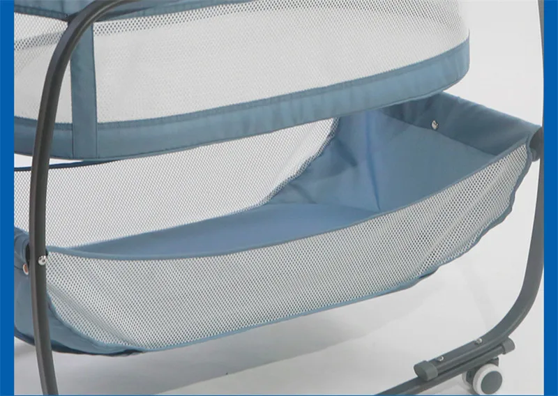 0-12 Months BB Portable Removable Bunk Bed Infant Home Use Mosquito Repellent Breathable Kids Sleeping Bed Baby Newborn Shaker11