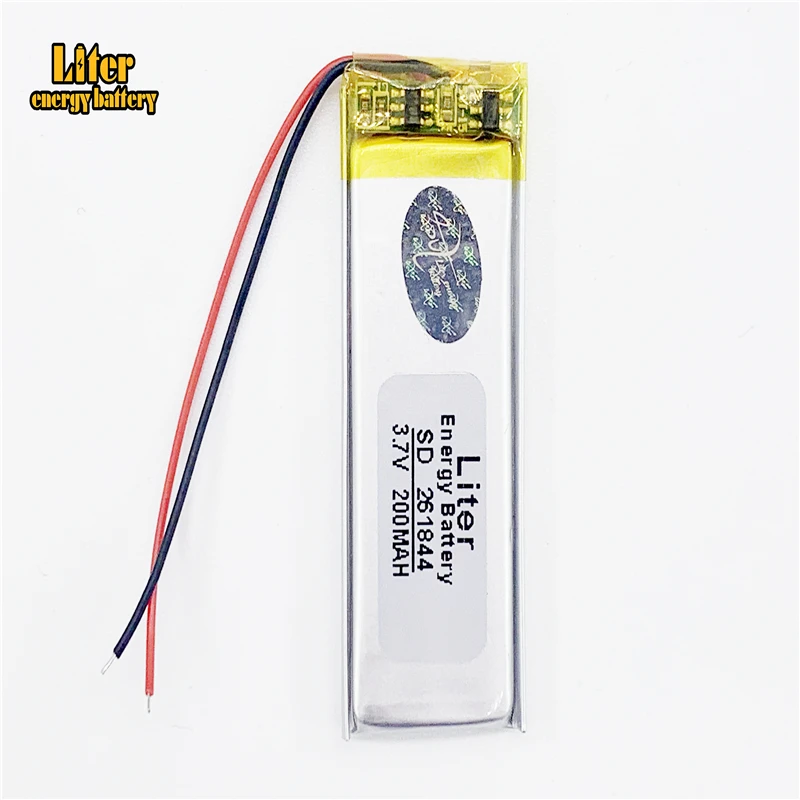 Lithium Ion Battery 3.7V lithium polymer battery 261844 200MAH MP3 MP4 MP5 Bluetooth DIY gift / toy stylus