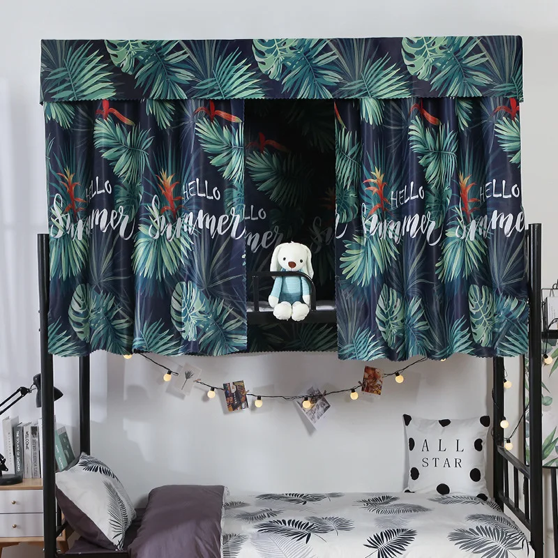 

College Student Thick Curtains University Girldorm Upper Berth Bunk Dormitory Shade Cloth Simple Physics Shade Curtain