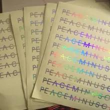 

Customized Clear Holographic Logo Adhesive Sticker Label Rainbow Effect Transparent Sheet Packaging Seal Labels