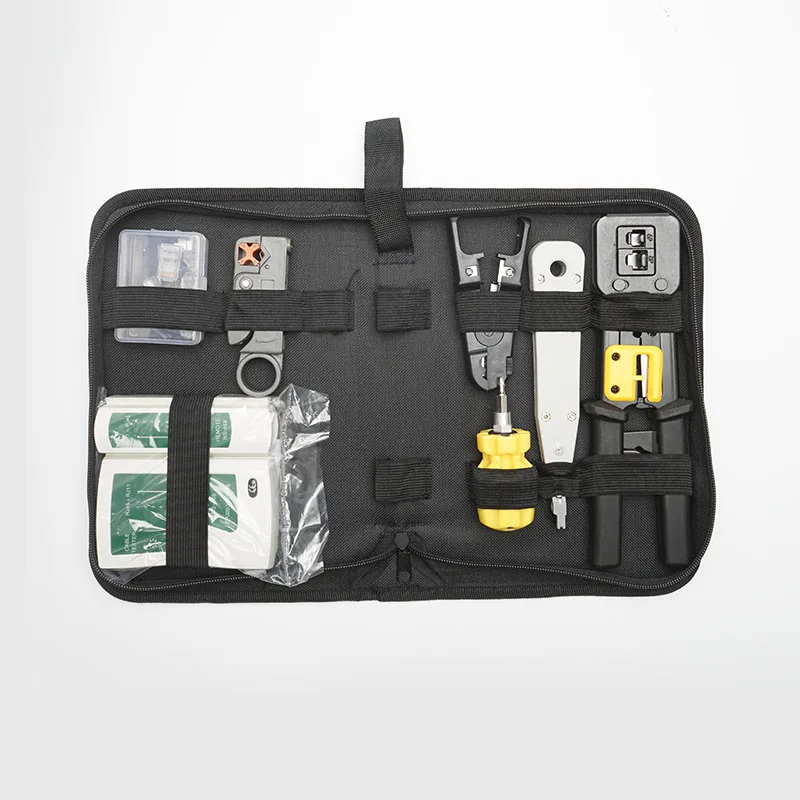 

Perforation Cable Plier Routing Knife Wire Stripper Network Tester through Hole Clamp Network Repair Tool Packaged Combination