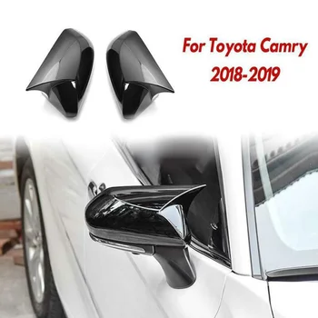 

A Pair Of Gloss Black Rearview Mirror Covers Side Mirror Cap Trim Cover For Toyota Camry 2018-2019