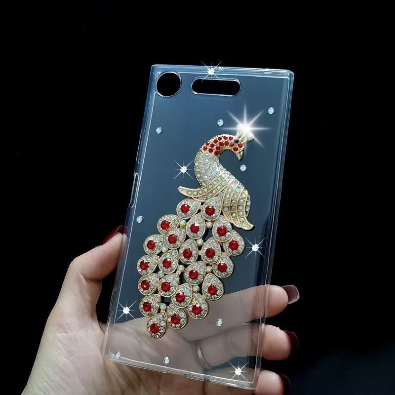 Чехол с кристаллами для Sony Xperia 10 plus 1 X Z1 Z2 Z3 + Z4 Z5 XZ1 XZ2 XZ3 mini Compact XA XA1 XA2 ultra M4 M5|Бамперы|