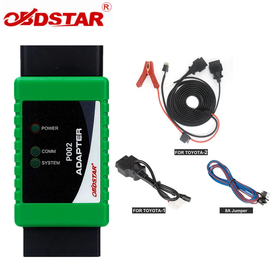 OBDSTAR P002 Adapter Full Set for TOYOTA 8A Non-Smart Key for Ford  All Keys Lost automobile exhaust gas analyzer Diagnostic Tools