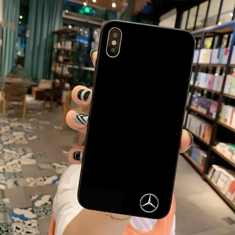 

Luxury car brand pattern DIY Painted Bling Phone Case for iPhone 11 pro XS MAX 8 7 6 6S Plus X 5S SE 2020 XR case