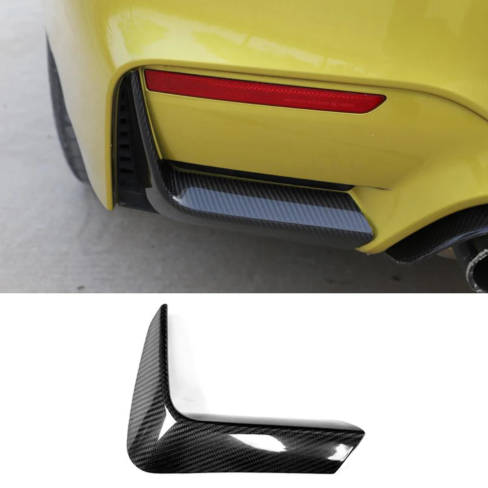 Карбоновые разветвители для заднего бампера BMW F80 M3 F82 F83 M4 4 двери 2 2014 2019