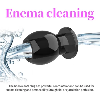 3 Sizes Hollow Anal Plug with Insert Anal Speculum Anus Dilator Prostate Massager Butt Plug Sex Toys for Woman Men Anal Dilator 5