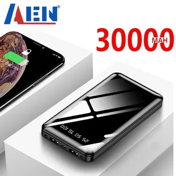 電源銀行30000マージャン携帯電話の充電器屋外旅行usb powerbankデジタルディスプレイpoverbank xiaomiサムスンiphone