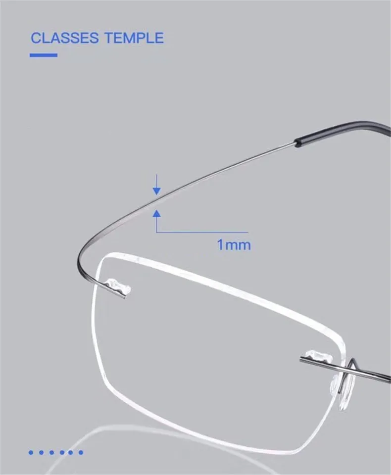 52-17, квадратная оправа для очков, очки для мужчин и женщин, титановый сплав, без оправы, компьютерная оптическая Женская, мужская, прозрачные линзы, оправа для очков