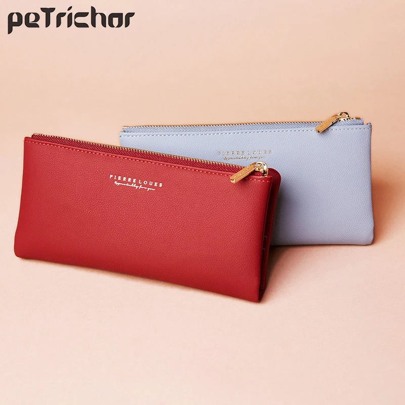 

Many Departments Womens Wallets Trifold Leather Long Wallets Hasp Phone Bag Money Coin Pocket Card Holder Female Wallets Purse