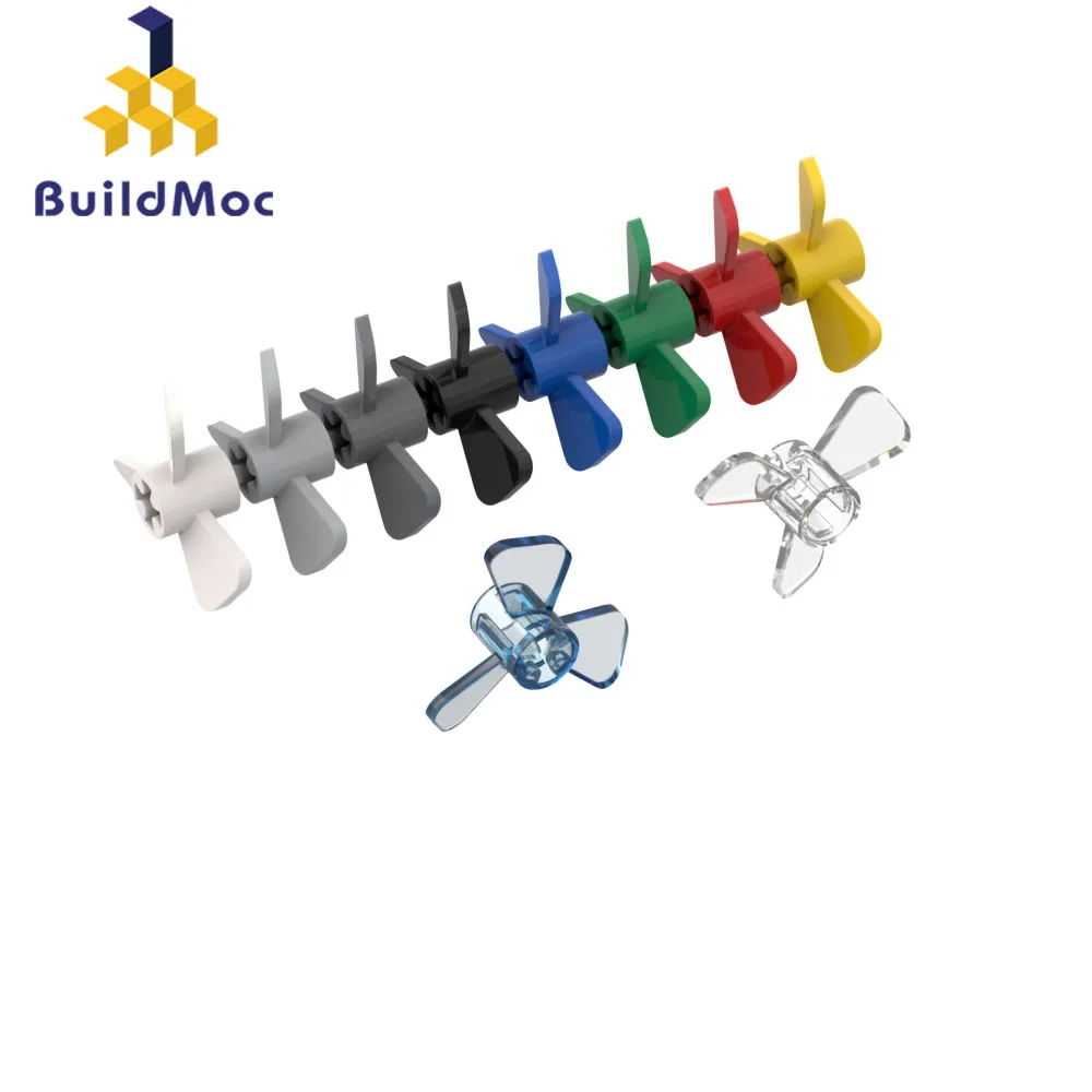 BuildMOC 6041 2 9x3 2x1 пропеллер три лопасти 3 дюйма для строительных блоков запчасти DIY |