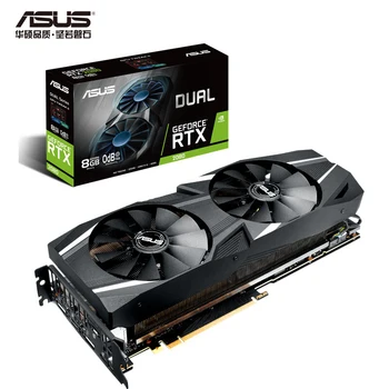 

ASUS DUAL-RTX2080-O8G Turing Architecture Desktop Game Graphics Card GDDR6 Support 4 screen output