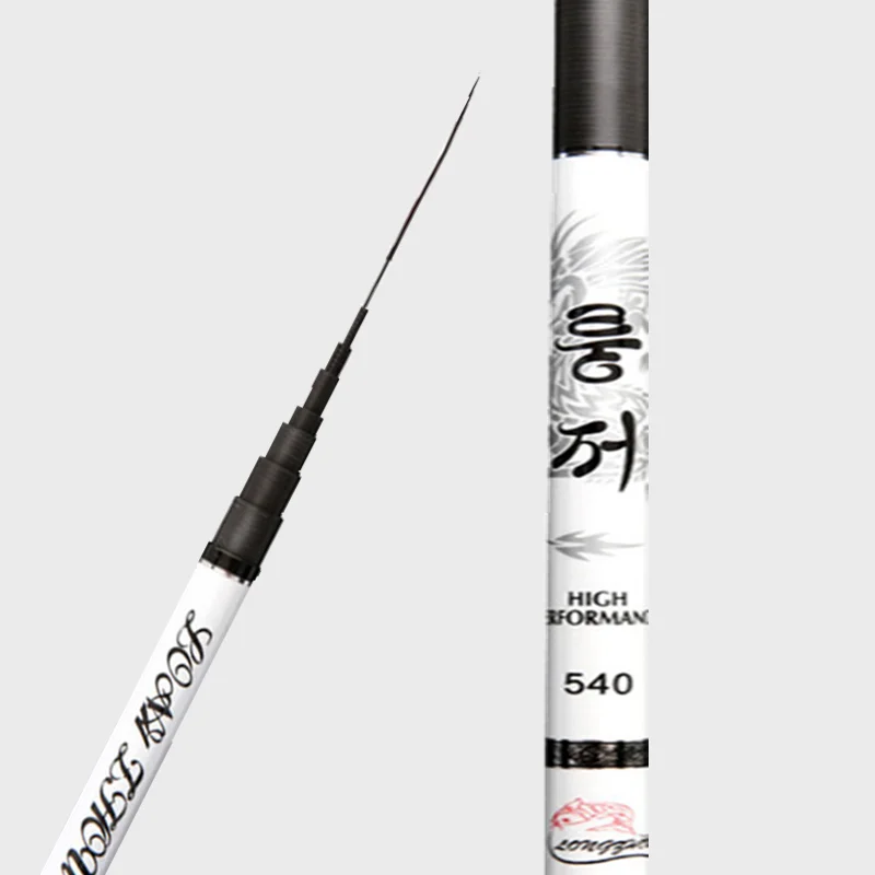 High Quality Carbon Fiber Hand Fishing Pole Telescopic Fishing Rod Super Light Hard 3.6M-10M Stream Rod