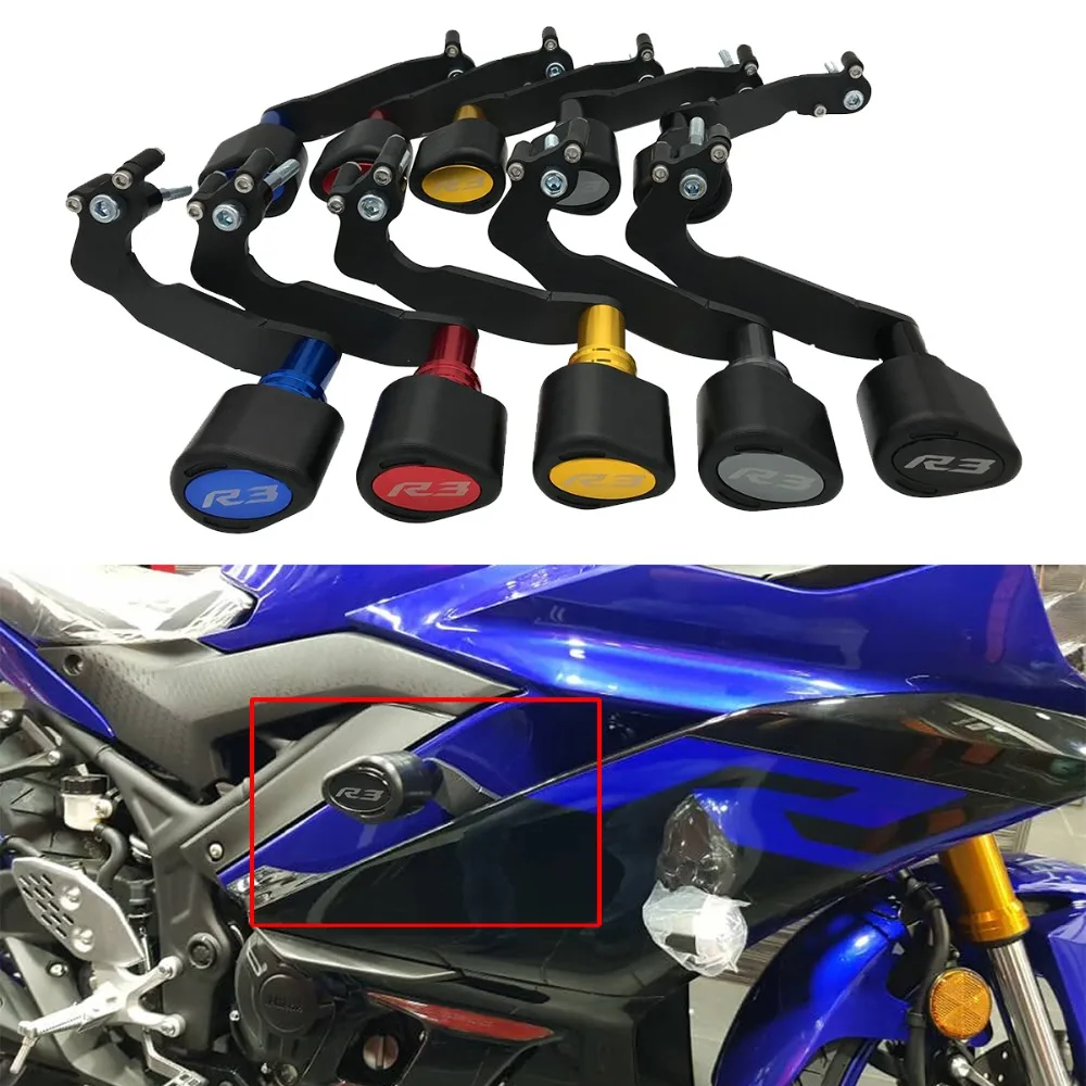 Nicecnc Titanium Crash Pads Exhaust Sliders Body Protector Replace YAMAHA / YZF-R3//MT-03 2015-2016,HONDA CB1100 2010-2016 CB1100EX 2013 2014 2015