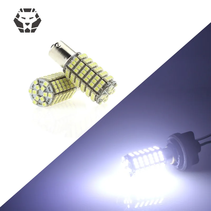 Автомобильный светодиодный поворотник для 1156 фонарь заднего хода 120smd1210 мотоцикл изменение сигналы подсветка угловой свет