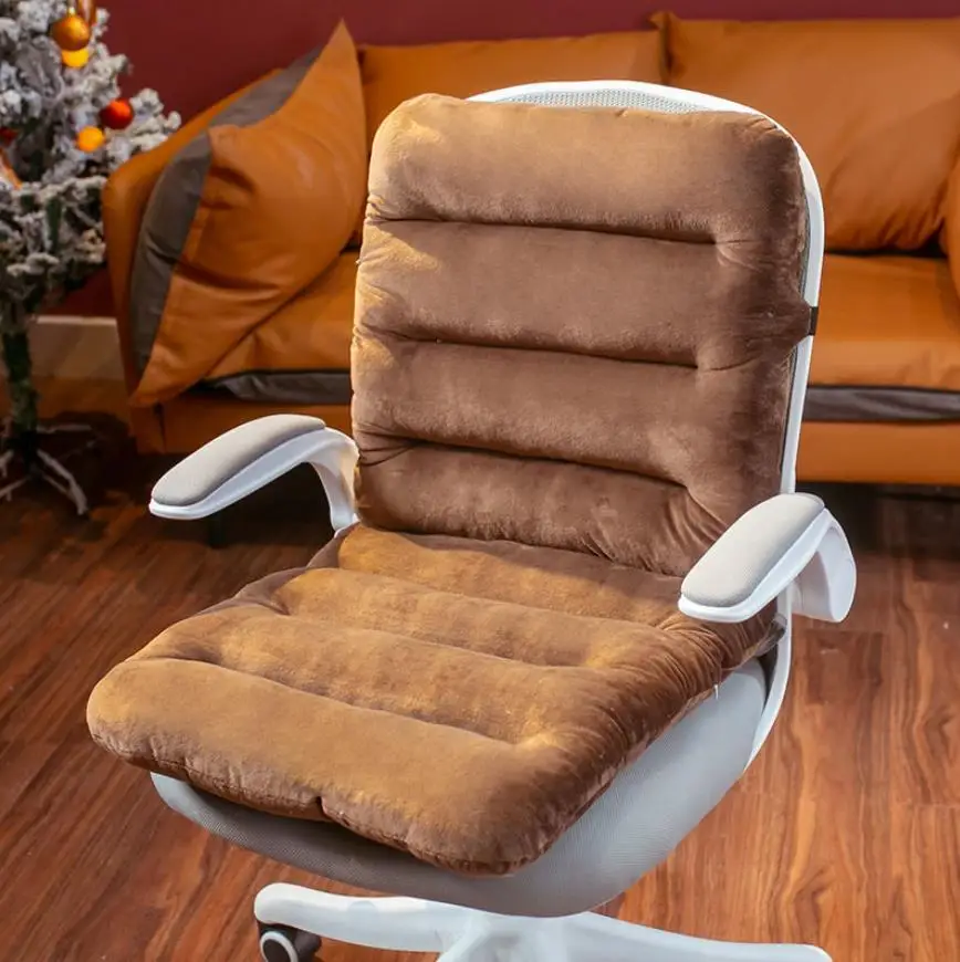 Thicken One-piece Cushion Office Sedentary Butt Mat Student Seat Back Cushions Waist Support Chair Backrest Mat Home Decoration 