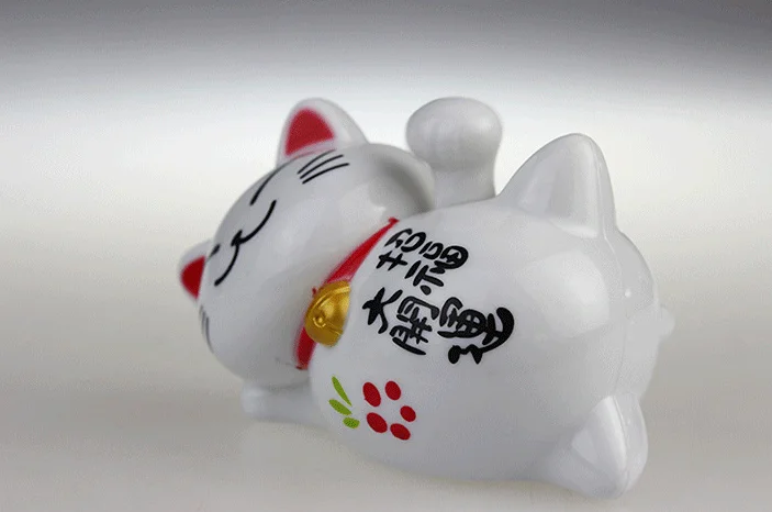 1 шт. 10*6*7 см Солнечная энергия Lucky Cat авто украшение автомобиля украшения для дома