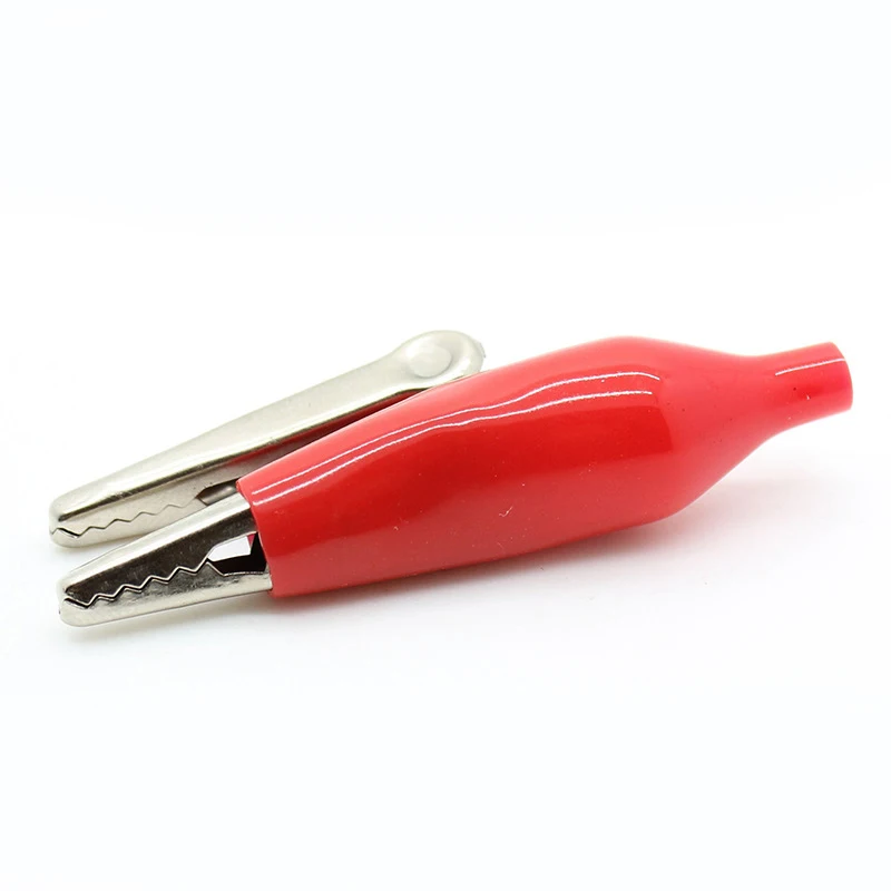 20pcs 28MM Metal Alligator Clip Crocodile Electrical Clamp Testing Probe Meter with Plastic Boot Car Auto Battery Alligator Clips
