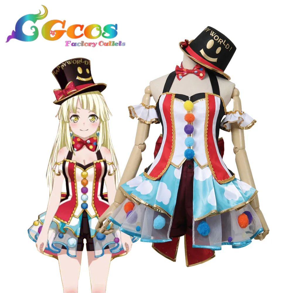 

CGCOS Cosplay Costume BanG Dream!!! Hello, Happy World! Smiling Magic Kokoro Tsurumaki Kitazawa Hagumi Dresses Uniform CG551