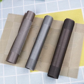

NICEYARD PVC Dining Table Mat Weave Placemat Coasters Disc Pads Bowl Pad Table Decoration Kitchen Accessories
