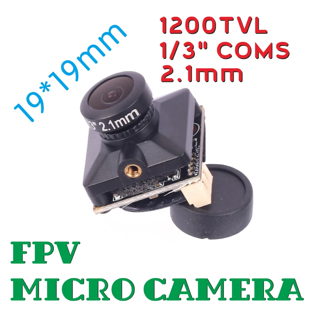 Fpv Micro Camera 1/3 Cmos 1200tvl 2.1mm Hd Lens Pal Wide Voltage Dc 5v