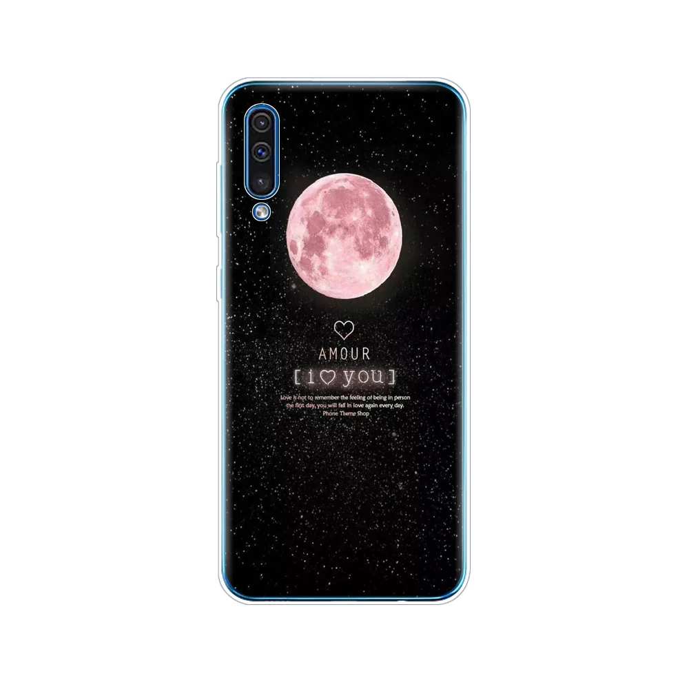 Чехол для samsung Galaxy A50, мягкий силиконовый чехол из ТПУ для samsung A50 A505 A505F, SM-A505F, бампер 6,4, fundas, черный, милый