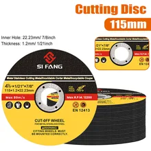 Discos de corte de metal fino 25 tamanhos, discos de aço inoxidável para lixar e moer ângulo de 115mm, ferramenta elétrica para cortar as roda