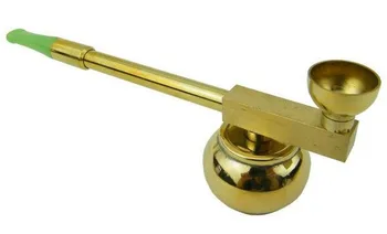 

New 1pcs Water Smoking Pipe metal health brass Tobacco cigarette Holder water filter gift Mini Hookah ST107