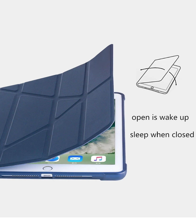 

For iPad Pro 9.7 iPad 9.7 inch 2017 2018 case cover with pencil slot For iPad Air 1 2 TPU Silicone soft bottom tablet case