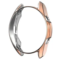 Dual-Protection Bezel Ring & Case with Anti-Scratch Stainless Steel Frame for watch 3 45mm (Rose gold Case)
