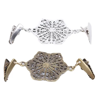 

Retro Metal Buckle Sweater Cardigan Clip Brooch Metal Buttons For Clothing Decoration Garment Hooks