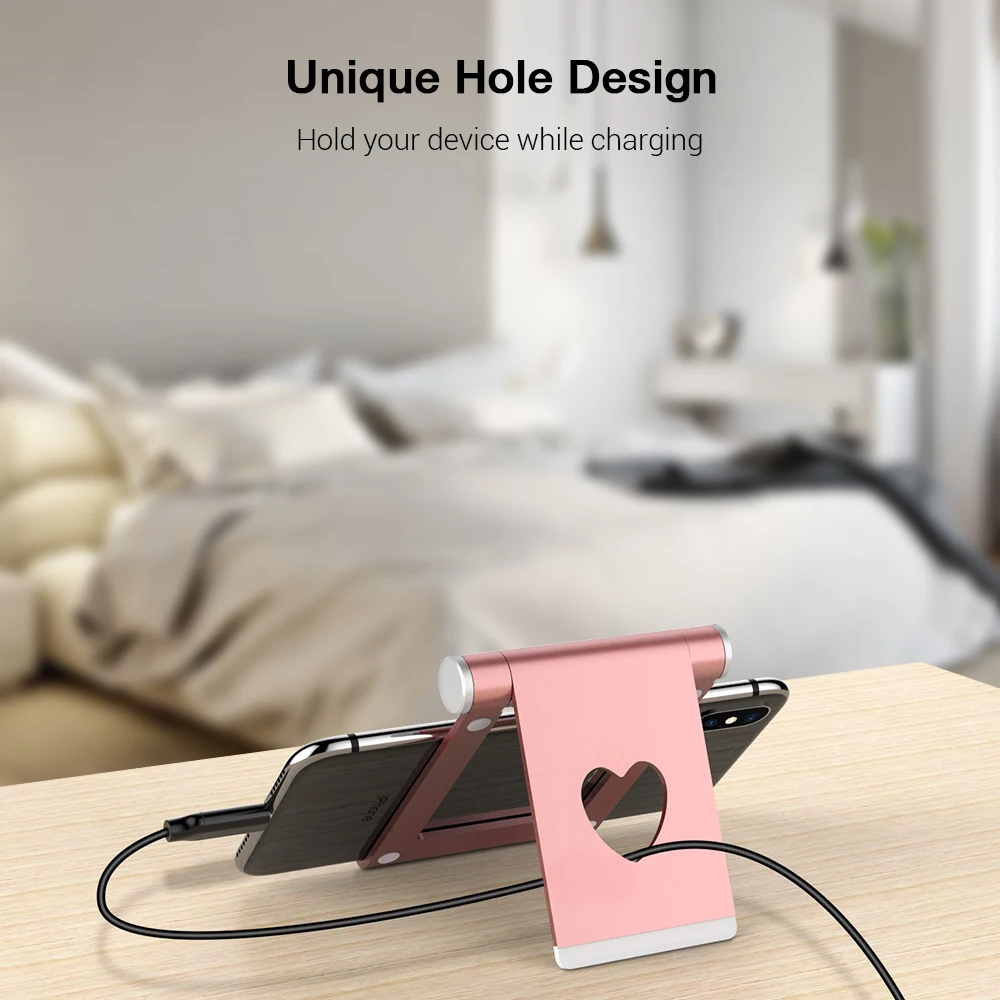 KISSCASE Schreibtisch Metall Telefon Halter Stehen Für iPhone 11 Samsung Xiaomi Tablet Ständer Lieb