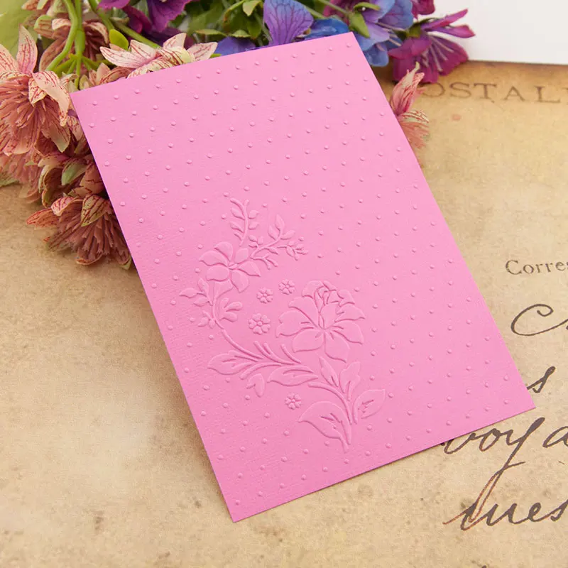 

HOT plastic rose template craft card making paper card album wedding decoration scrapbooking Embossing folders