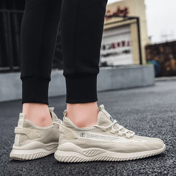 

Fashion Walking Shoes Men Sneakers Breathable Lace Up Mesh Summer High Quality Shoes For Men Support Wholesale Zapatillas Hombre