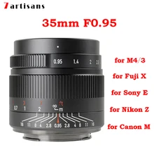 7artisans 7artisans 35 мм F0.95 APS-C для фотоаппаратов Sony E mount Nikon Z Olympus M4/3 Fuji XF X Canon EF-M EOS-M 7artisans 7artisans 35 мм F0.95 APS-C для фотоаппаратов Sony E mount Nikon Z Olympus M4/3 Fuji XF X Canon EF-M EOS-M