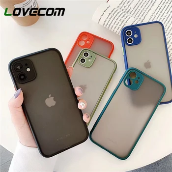 

LOVECOM Candy Color Camera Protection Phone Case For iPhone 11 Pro Max XR XS Max 7 8 6 6S Plus X Soft TPU Matte Back Cover Gift