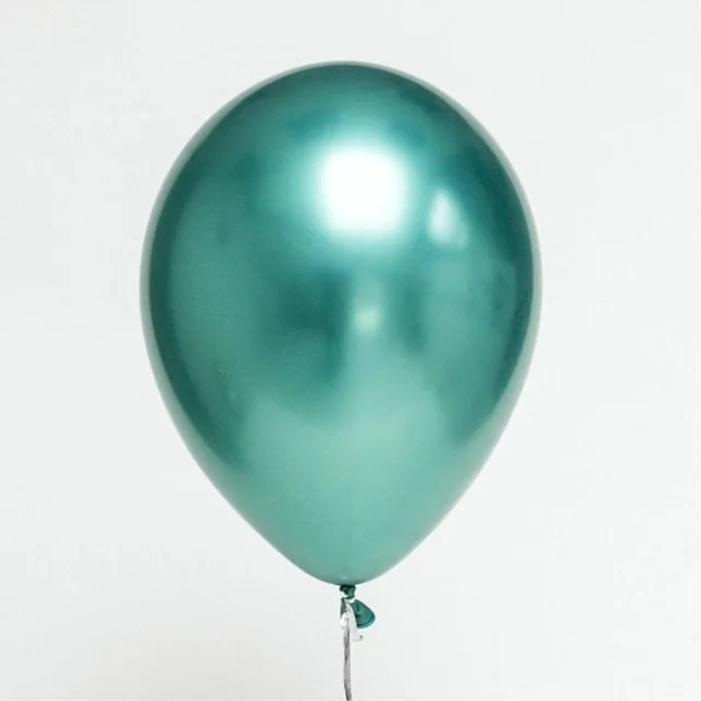 GREEN 10 шт. 12 ''новые шары из латекса цвета металлик Толстый металлический хромированный шар Свадебные украшения балон День Рождения украшения для взрослых - Цвет: GREEN