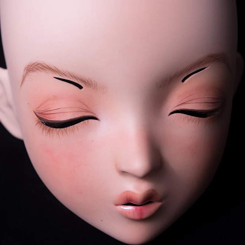 LiLi Mask-02) милая девушка Смола половина головы настроить Косплей Японская ролевая игра Аниме Силиконовые кигуруми маска Трансвестит кукла