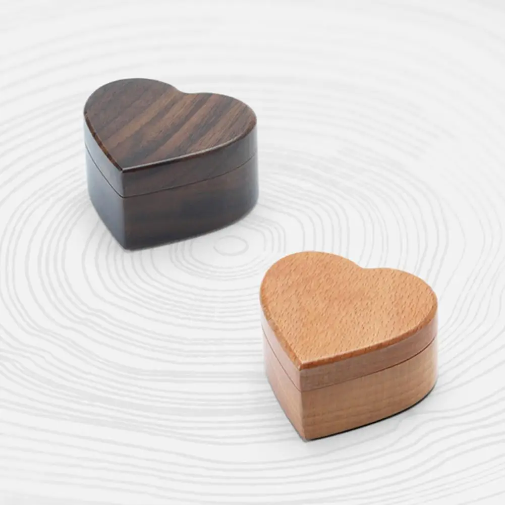 Черный грецкий орех красный палисандр коробка для обручальных колец одно кольцо